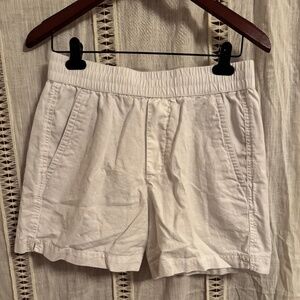 Zara Women’s Linen Shorts Linen Blend Lightweight White Sz Small